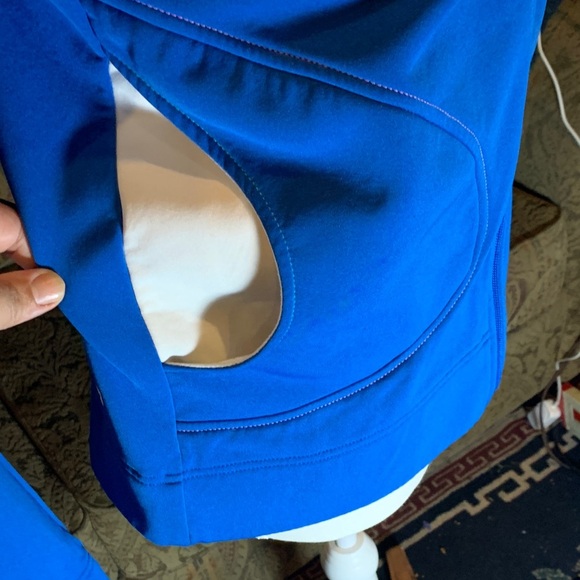 RARE Orage Blue and White Hoodie Sweater ski snowboard Y2K Size Small Skater 90s - Picture 3 of 10